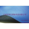 供應皮革紋PVC雙色夾網布箱包面料