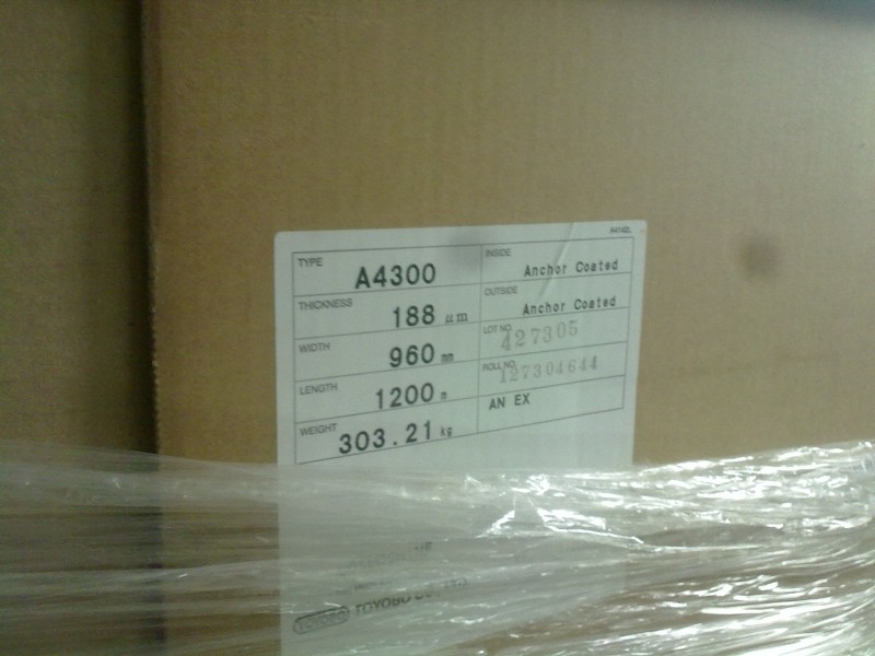 東洋紡A4300(0.1MM)